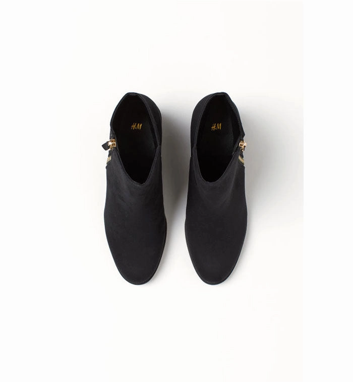 H&M- Black Ankle Boots Insulated Snow Boots