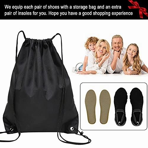 HANMUN Mens Road Running Shoes Trainers Casual Sports Shoes Fitness Running Athletic Competition Trainers Slip on Trainers All Black Size 10 Spikless Golf