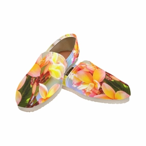 Fresh Frangipanis LL Women's Canvas Slip On Shoes Flat Shoes Prom Dress