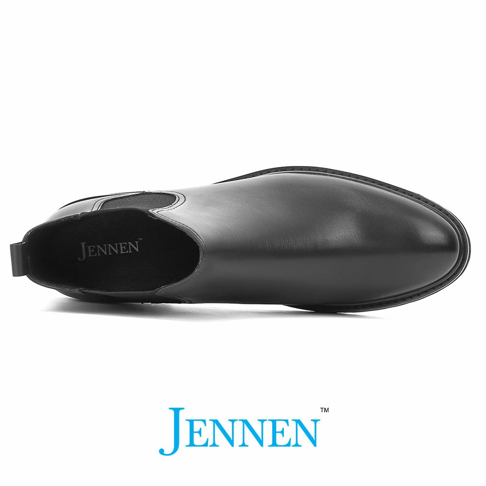 Mr. Tognetti 7cm | 2.8 inches All-Black Leather Height Increasing Boots Asolo Boots Hiking