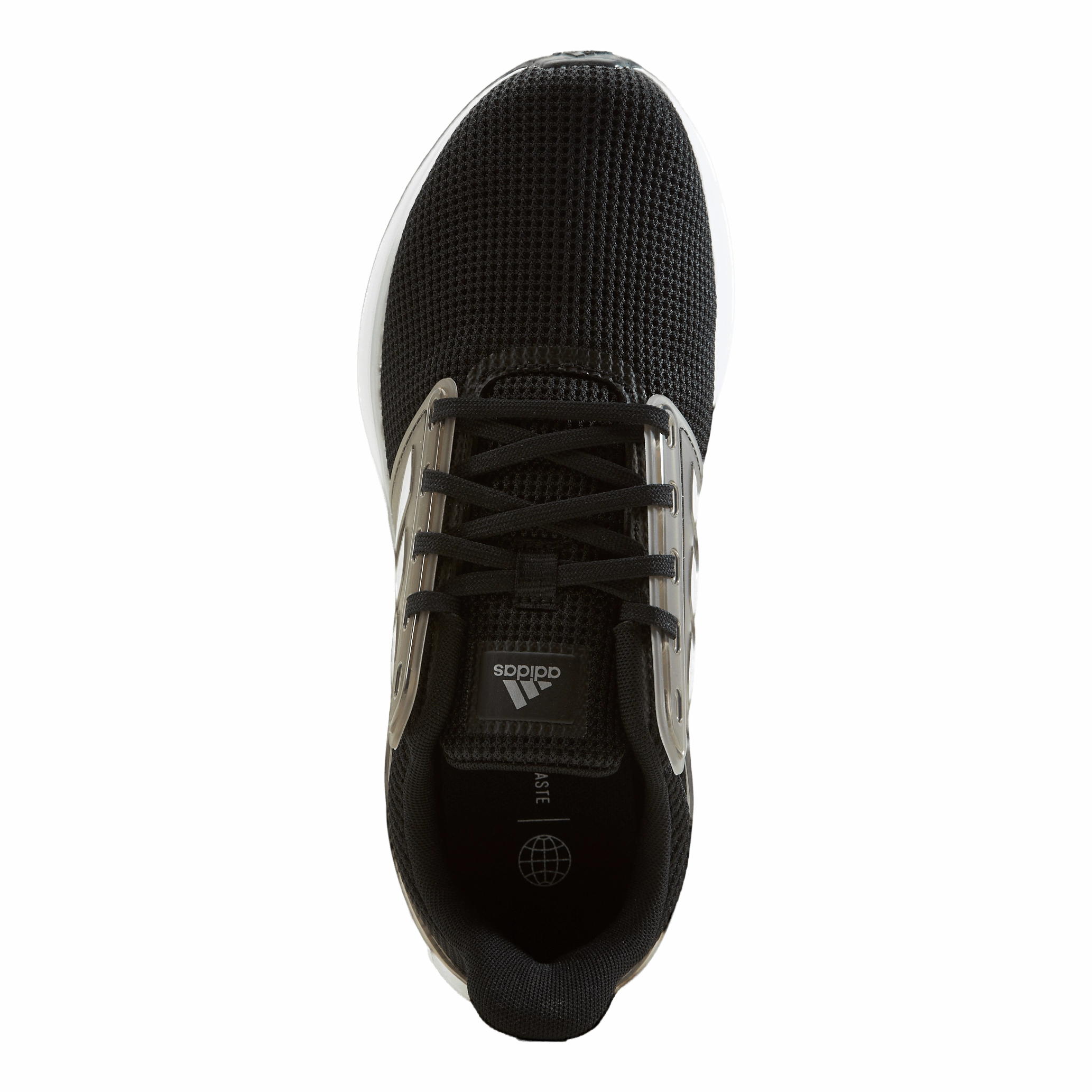 EQ19 Run Shoes Core Black / Cloud White / Silver Metallic Size 8 Sneakers