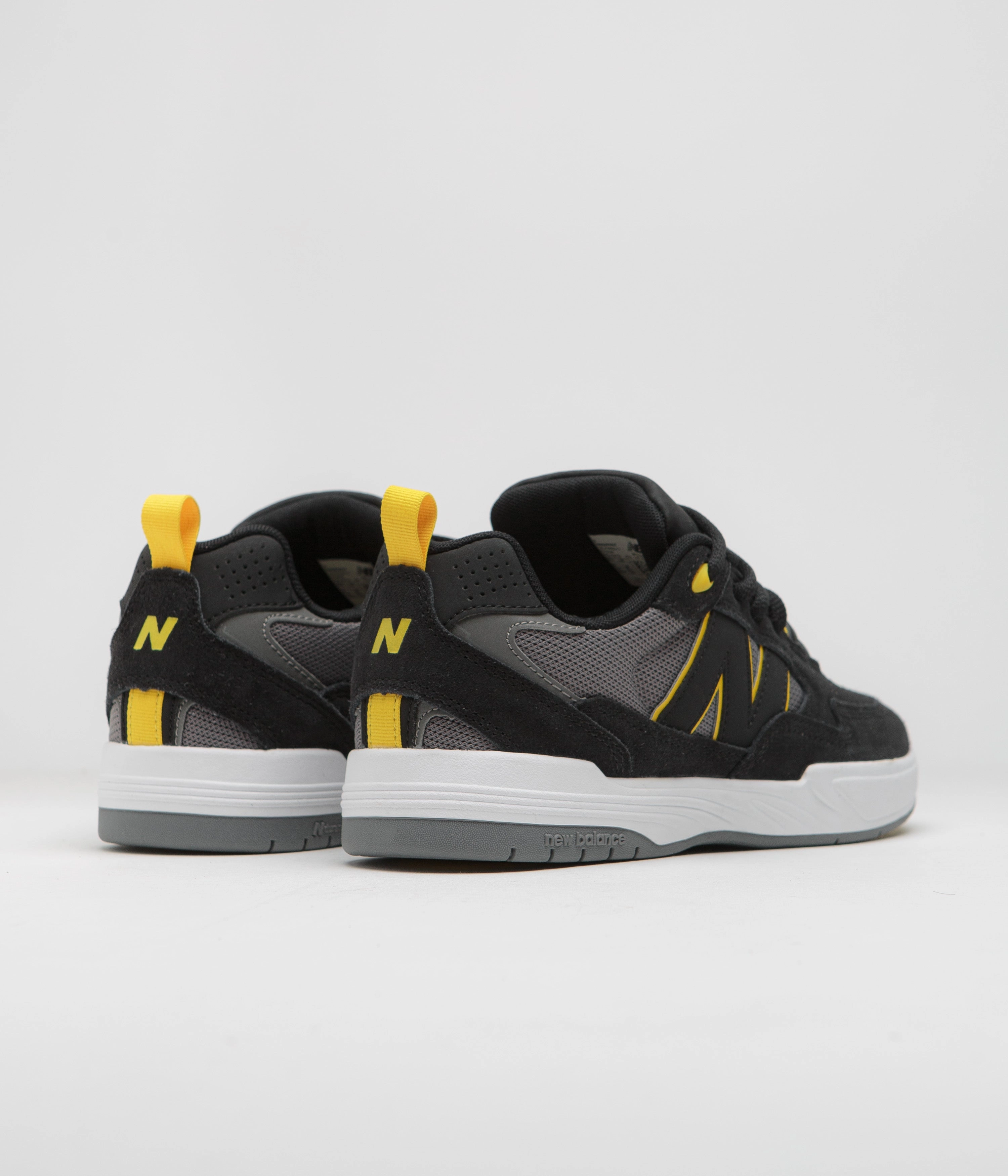 New Balance Mens Size 13 New Balance Numeric 808 Tiago Lemos Shoes - Black / Grey / White