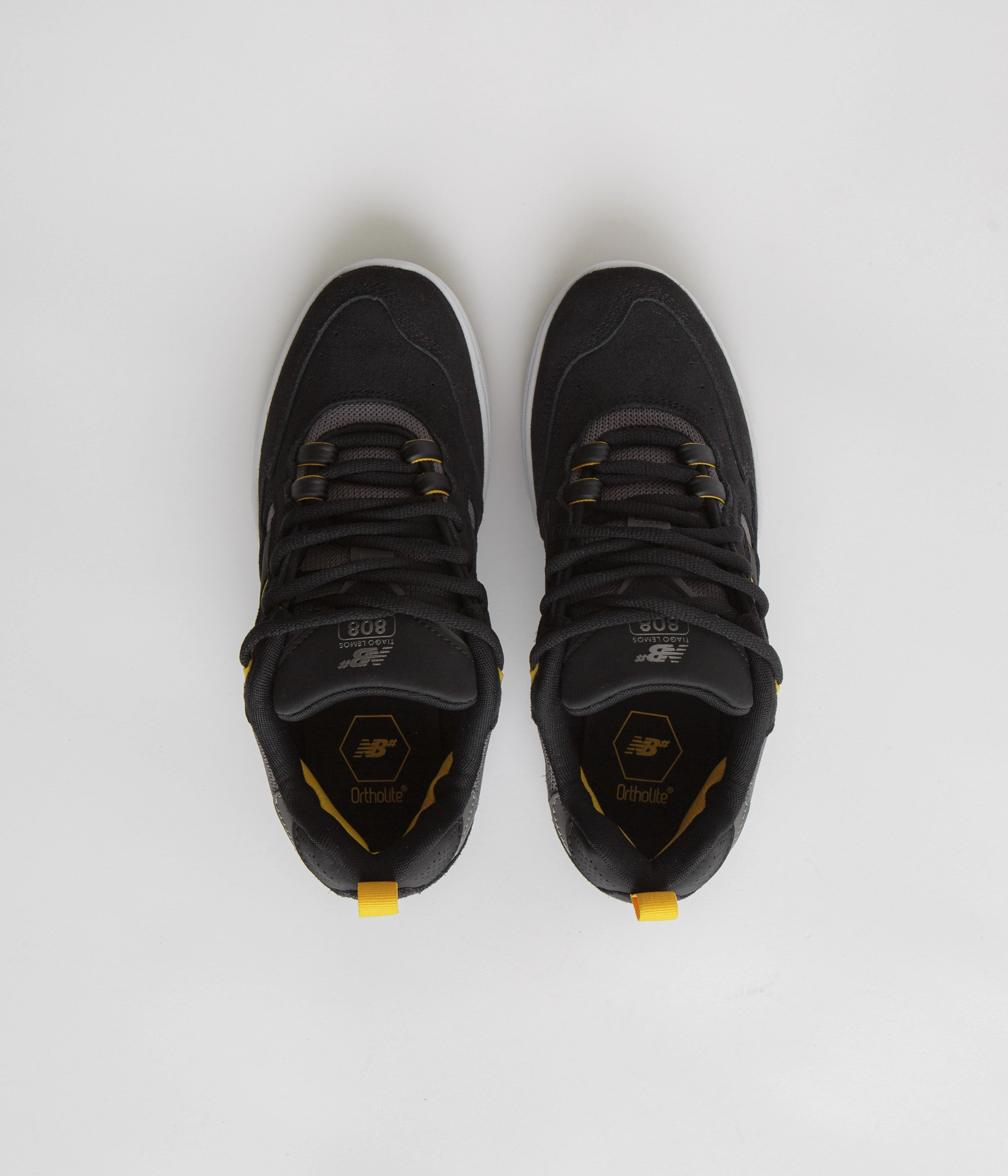 New Balance Numeric 808 Tiago Lemos Shoes - Black / Grey / White New Balance Ivory