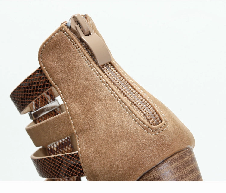 High Heel Sandals Platform Heels Women Summer New Slope Heel Women Shoes Solid Color Breathable High Top GLADIATOR Shoes