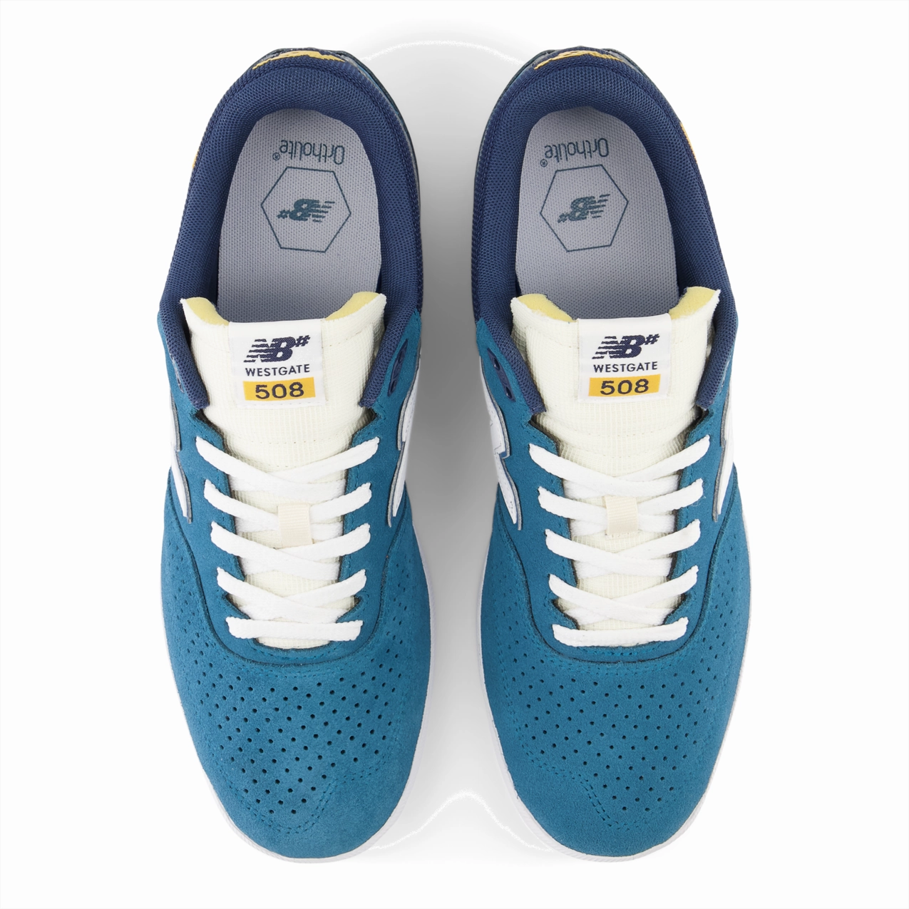 New Balance Wide Width Shoes New Balance Numeric Men's Brandon Westgate 508 Teal White Shoes