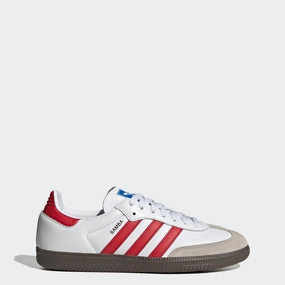 Unisex adidas Originals Samba OG Shoes Cloud White Better Scarlet Adidas Golf Shoes Mc80
