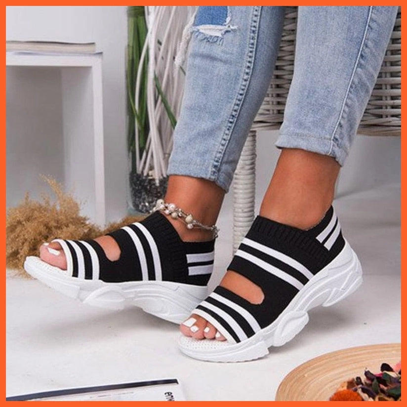 Mtb Shoes For Pedals High Platform Heel For Women | Flat Slip On Shoes | Casual Women Sandals