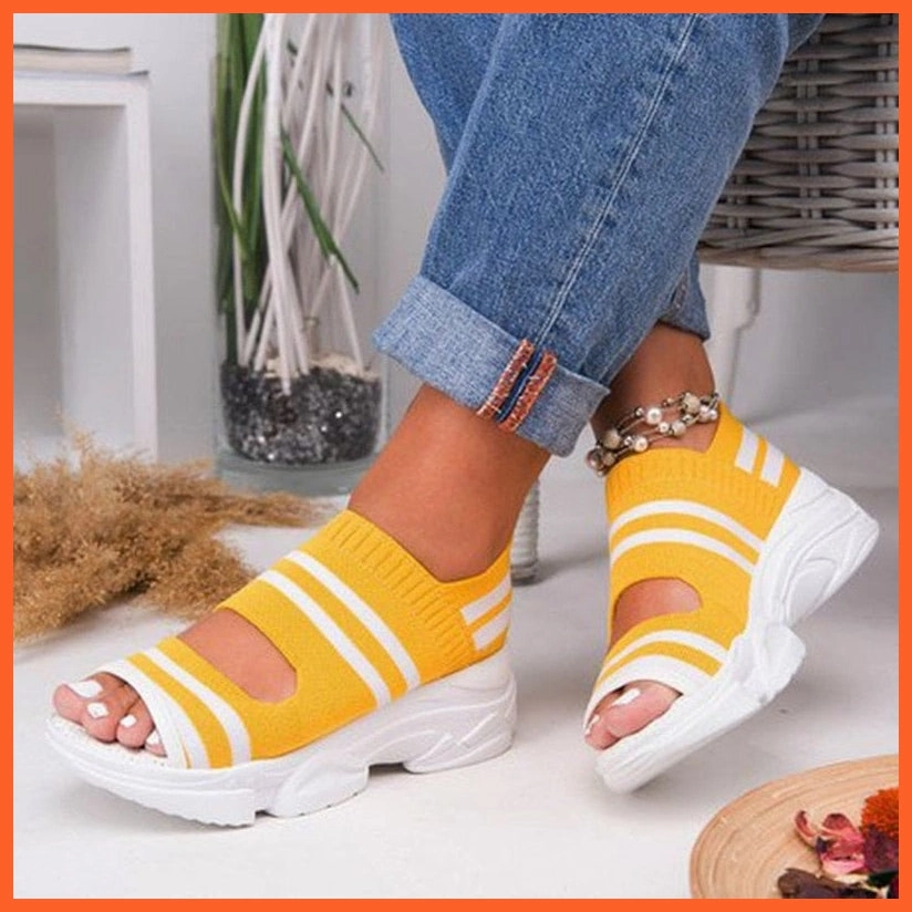 Native Shoes Flats High Platform Heel For Women | Flat Slip On Shoes | Casual Women Sandals