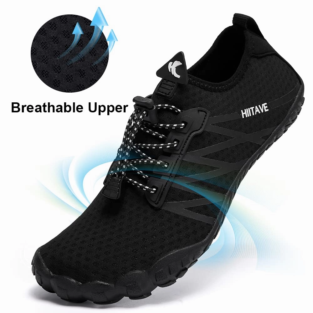 HIITAVE Women Barefoot Water Shoes Breathable Beach Shoes Minimalist for Outdoor Hiking Hiking Shoes Versus Walking Shoes