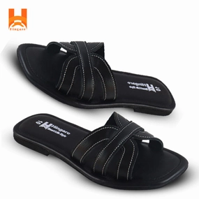 Hingare Genuine Leather Flats Women Sandal Cross Strap Ladies Shoes Casual Shoes For Hiking
