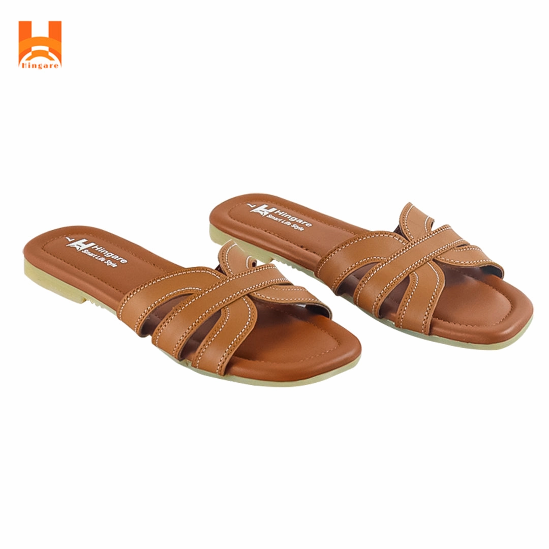 Steve Madden Eve Casual Shoe Hingare Genuine Leather Flats Women Sandal Cross Strap Ladies Shoes