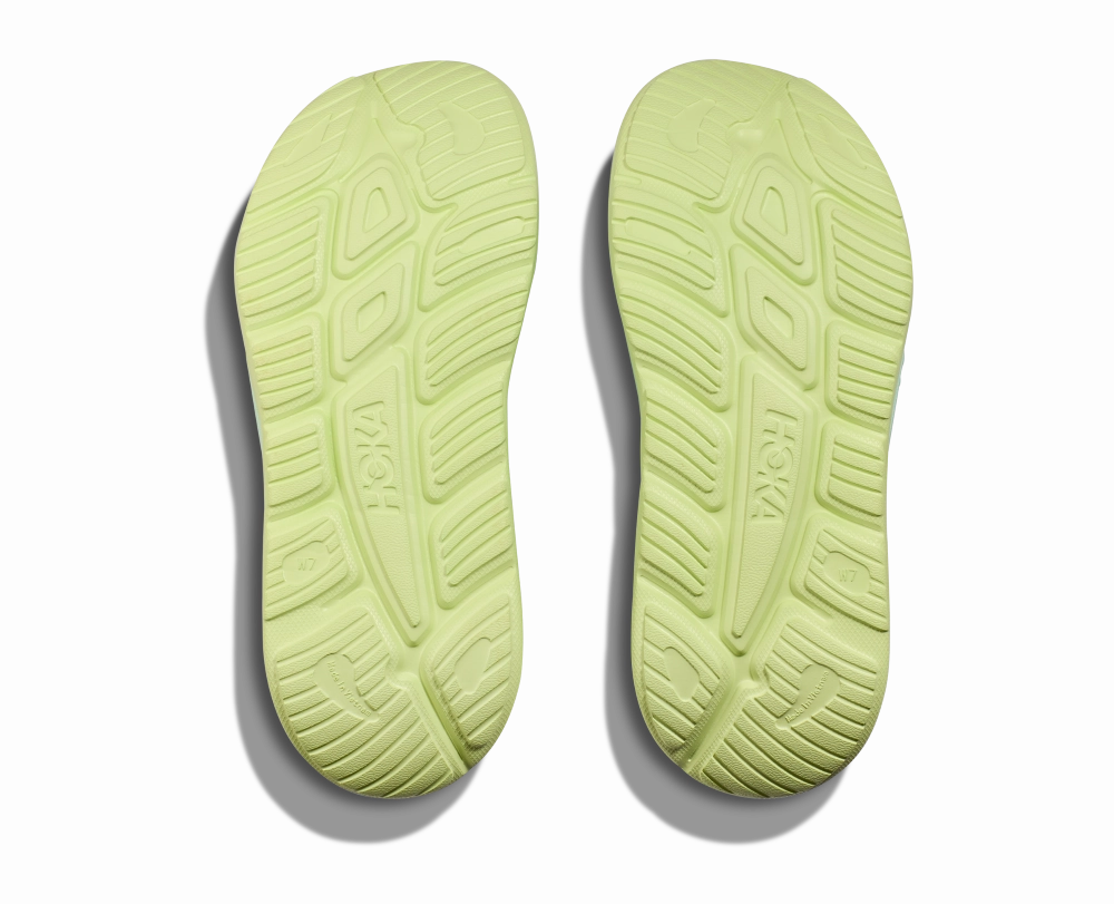 Shoes For Girls Hoka' Men's Ora Recovery Slide 3 - Aqua Breeze / Celery Juice