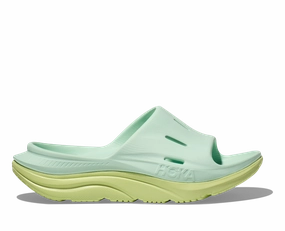 Hoka' Men's Ora Recovery Slide 3 - Aqua Breeze / Celery Juice Ladies On Sale