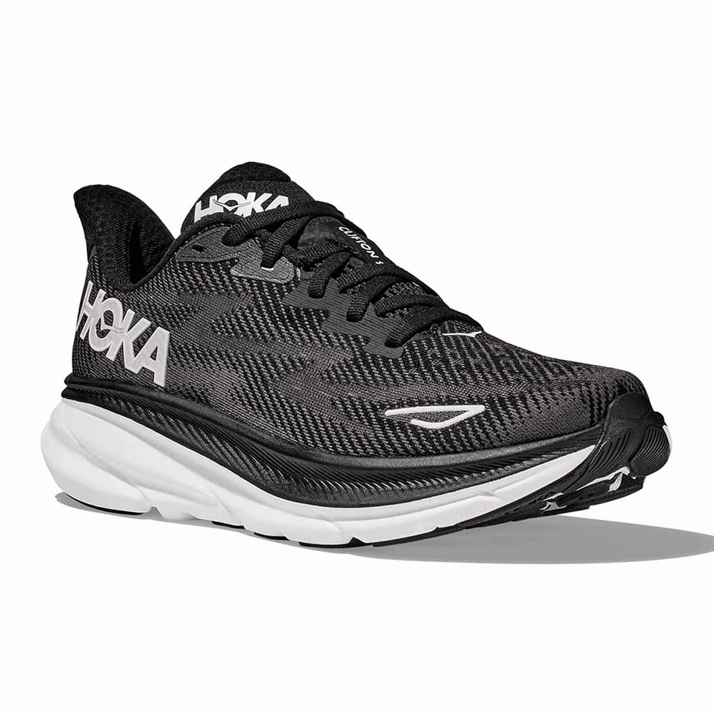 Hoka Clifton 9 Running Shoes - Black/White Vancouver Wa