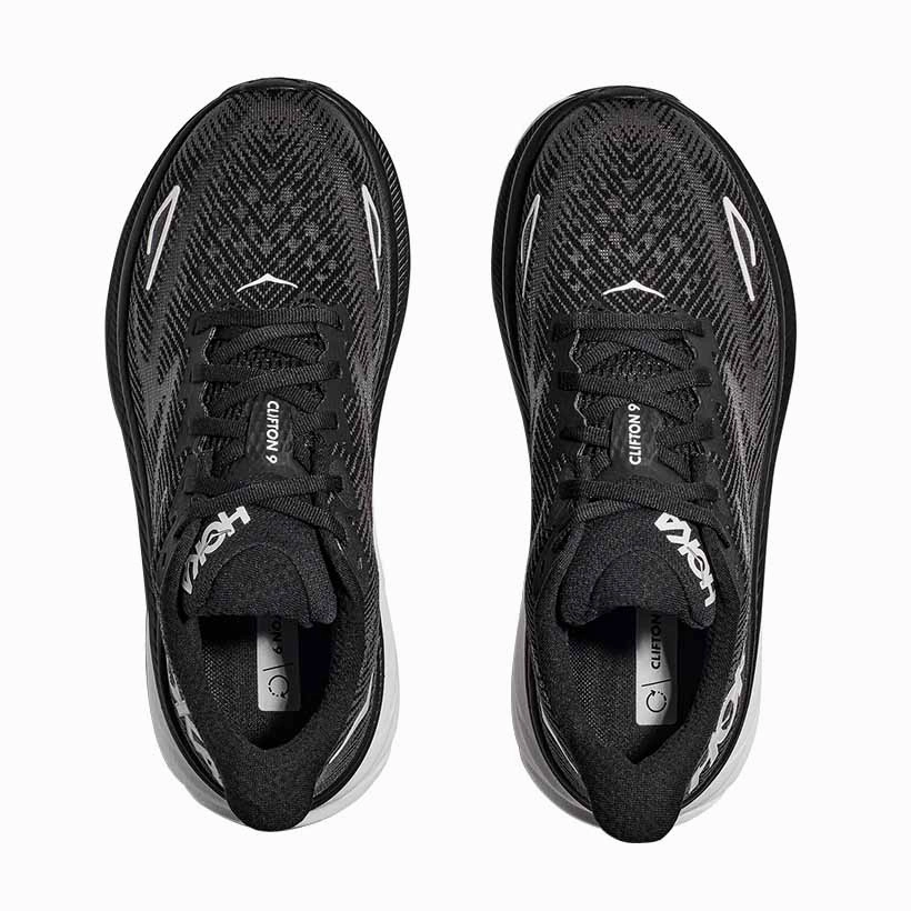 Hoka Clifton 9 Running Shoes - Black/White Reviews