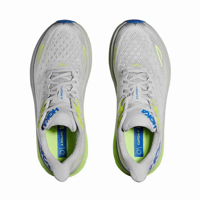 Best Plantar Fasciitis Hoka Clifton 9 Running Shoes - Stardust/Electric Cobalt