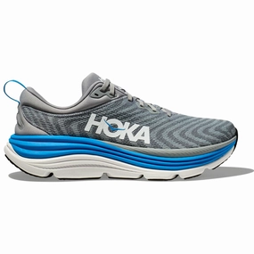 Shoes In Tulsa Hoka Gaviota 5 Limestone/Diva Blue Running Shoe (Men's)