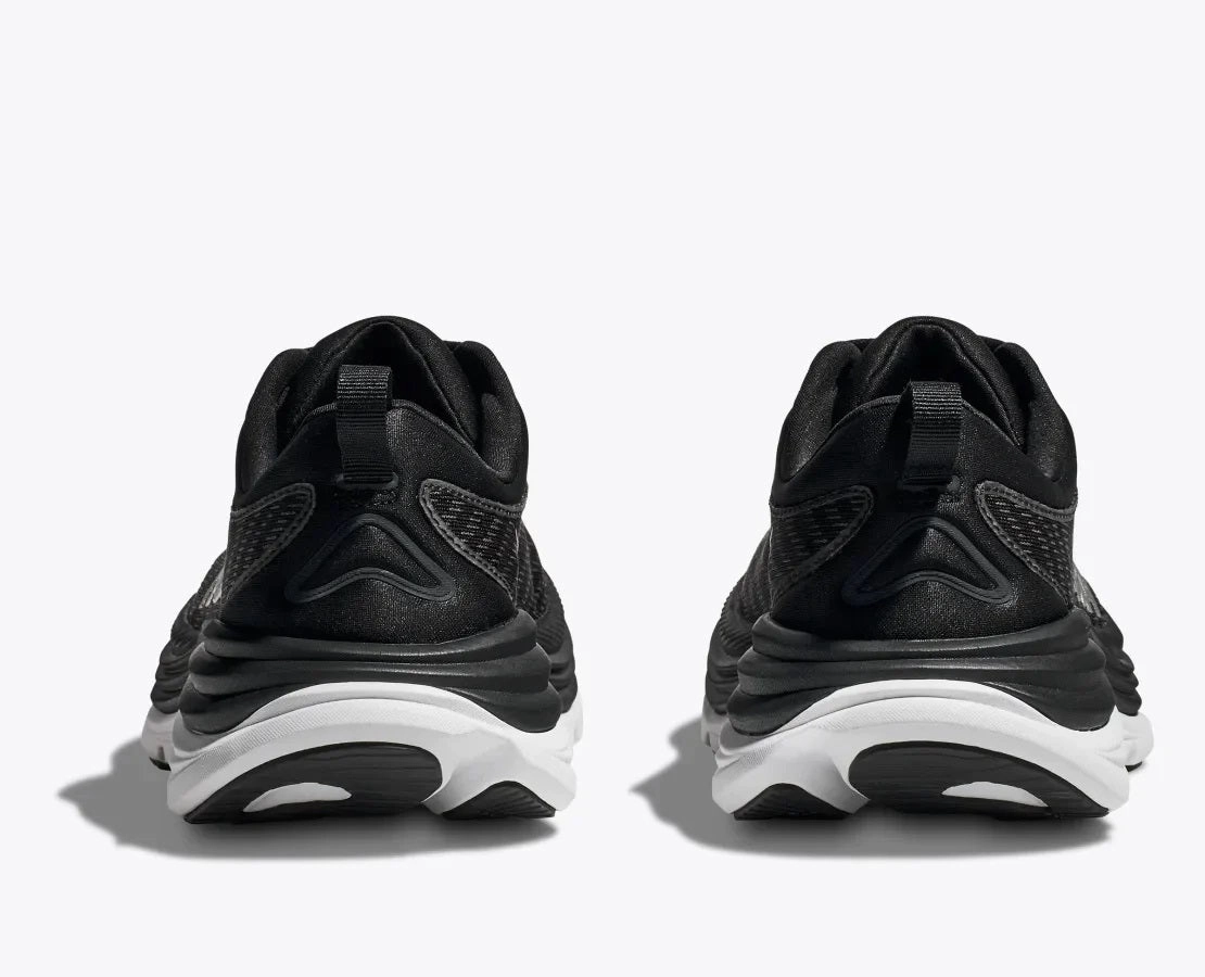 'HOKA' Men's Gaviota 5 - Black / White (Wide) Cause Plantar Fasciitis