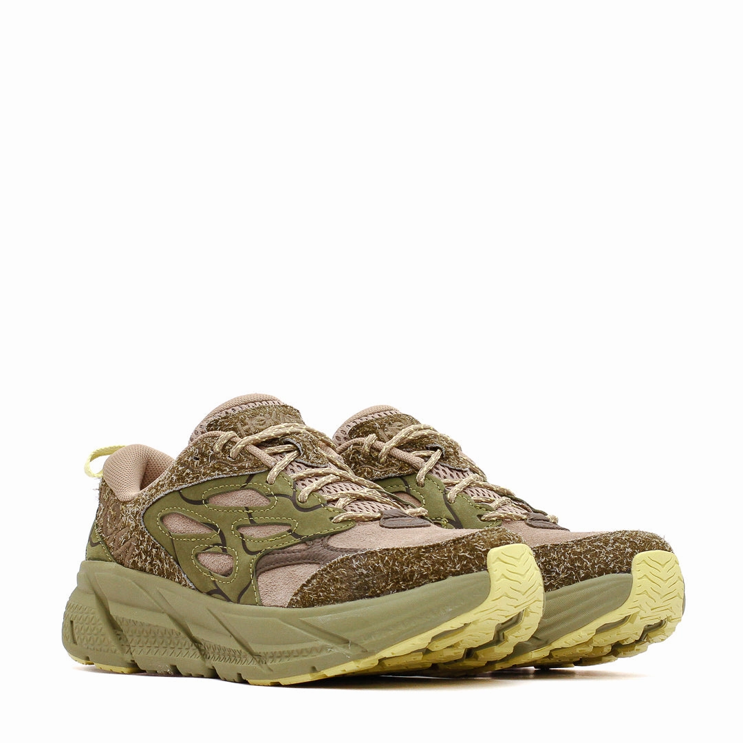 Buy Shoes On Sale Hoka One One Men Clifton L Suede TP Dune Fennel 1150910-DNF