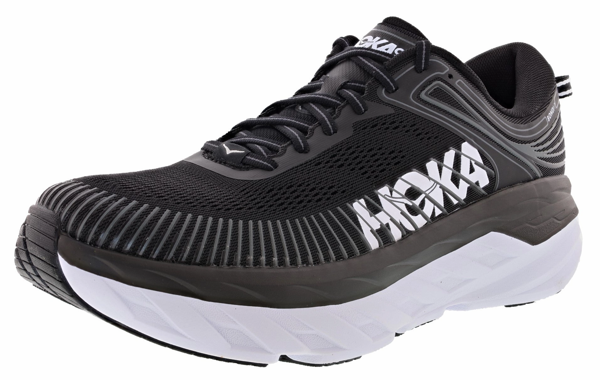 Near Me Shoes Hoka Men's Ultra Marathon Cushioned Running Shoes Bondi 7