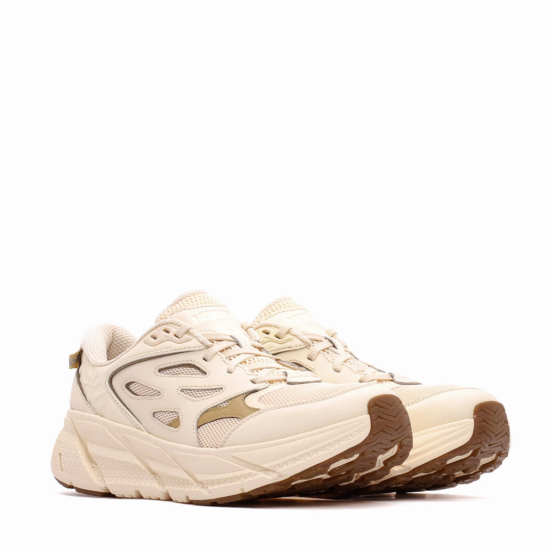 Underpronation Shoes Hoka One One Men Clifton L Athletics Vanilla Wheat 1160050-VLW