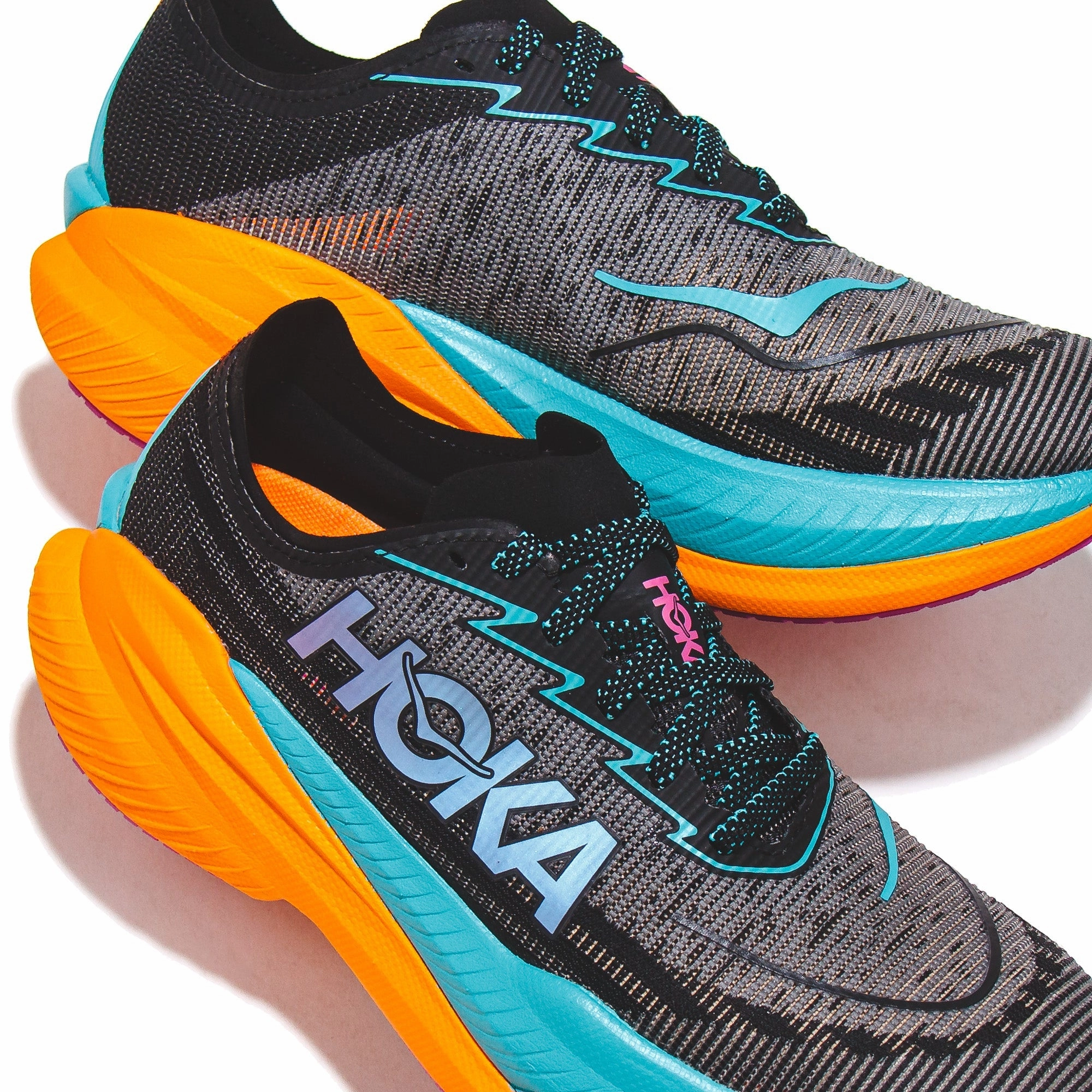 Hoka One One Men Mach X 2 Black Aqua 1155119-BCQ Shoes Kitchener