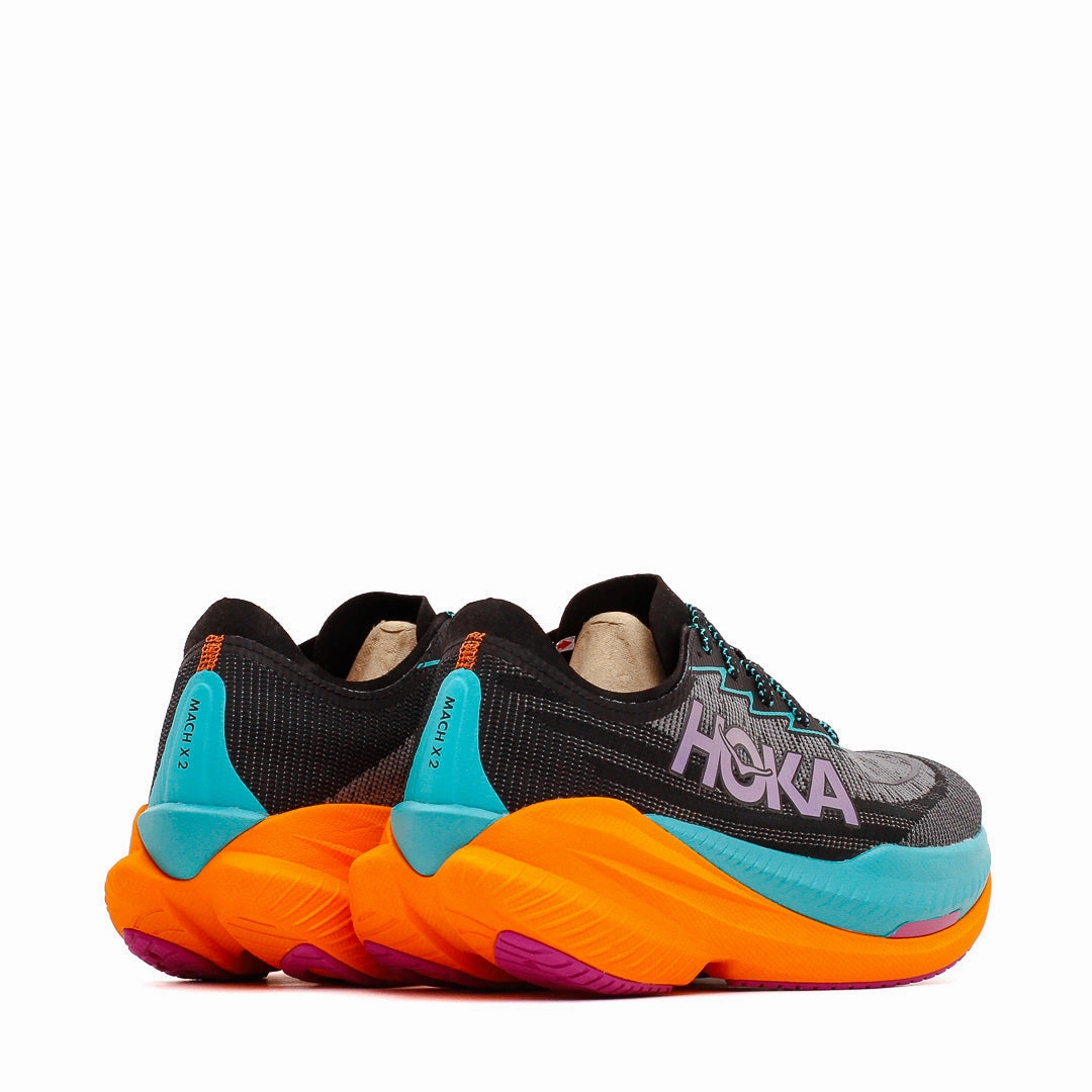 Hoka One One Men Mach X 2 Black Aqua 1155119-BCQ Columbia Sc