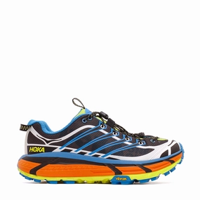 Shoes In Us Hoka One One Men Mafate Three2 Black Diva Blue 1141572-BDVB