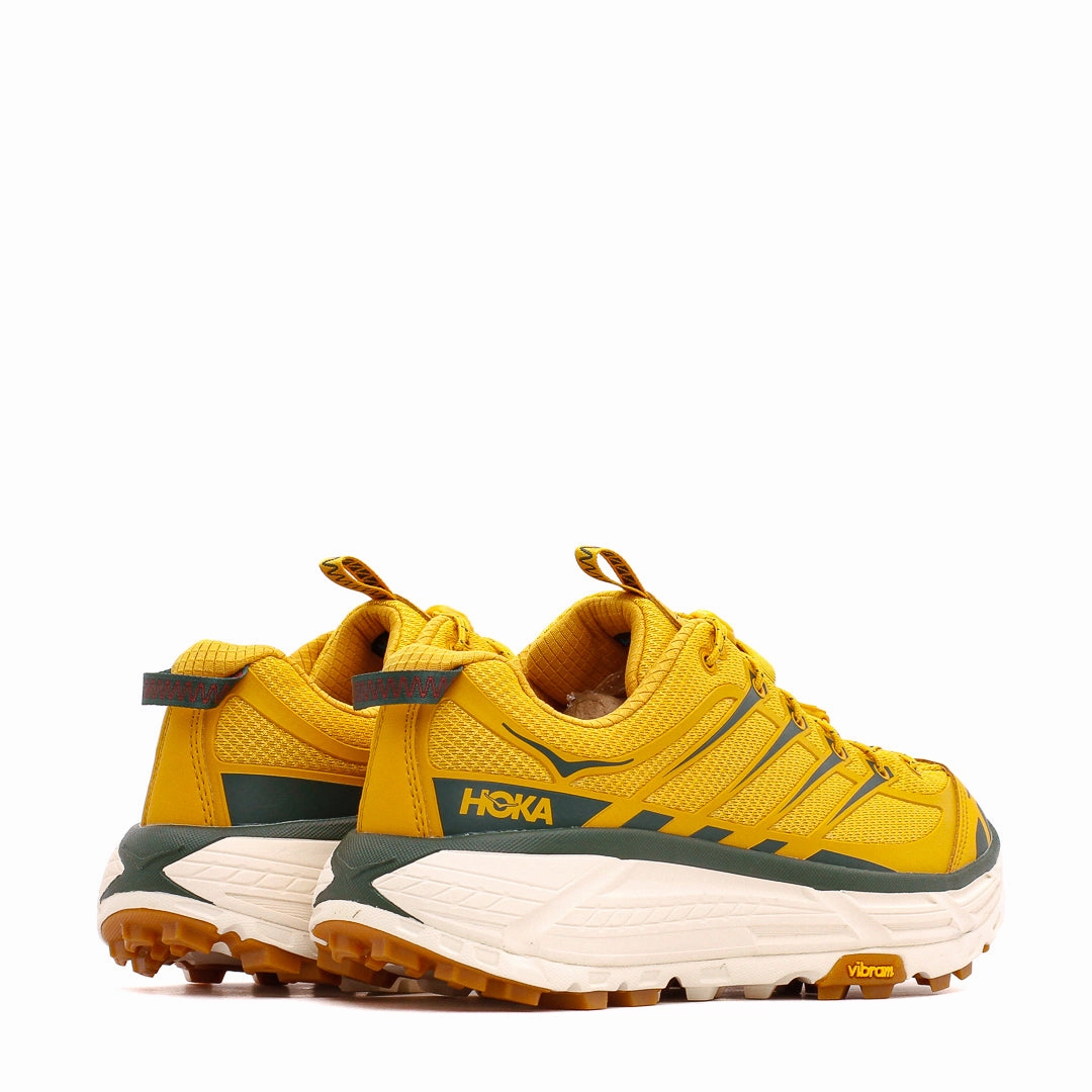 Hoka One One Men Mafate Three2 Golden Yellow Eggnog 1141572-GLW Shoes Fit