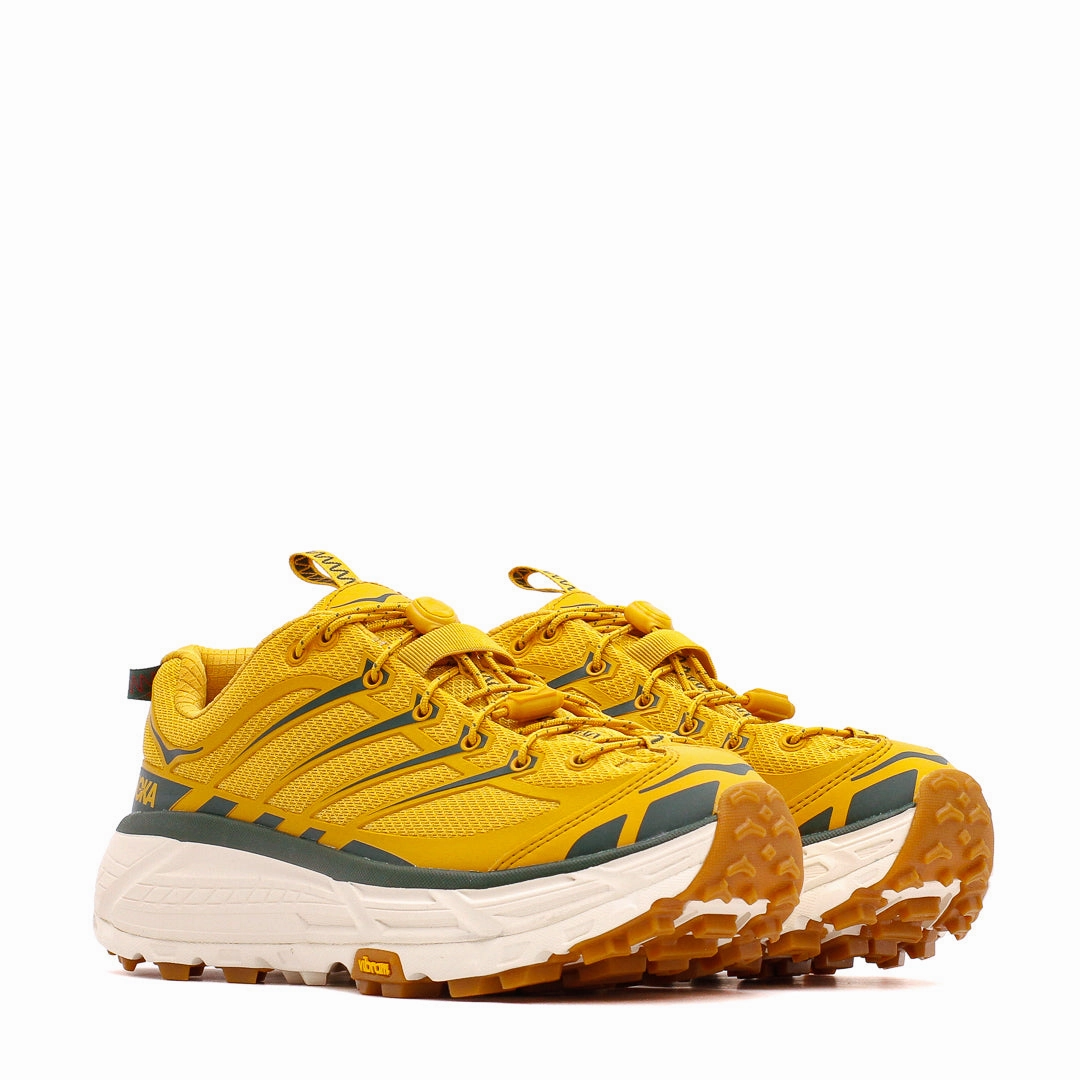Shoes And Outfits Hoka One One Men Mafate Three2 Golden Yellow Eggnog 1141572-GLW
