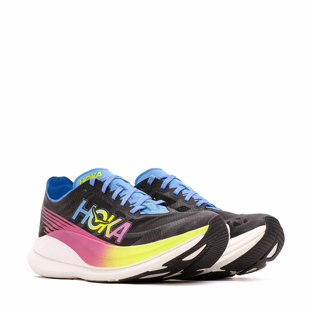 Hoka One One Men Rocket X 2 Black Multi 1127927-BKML Vegan Shoes