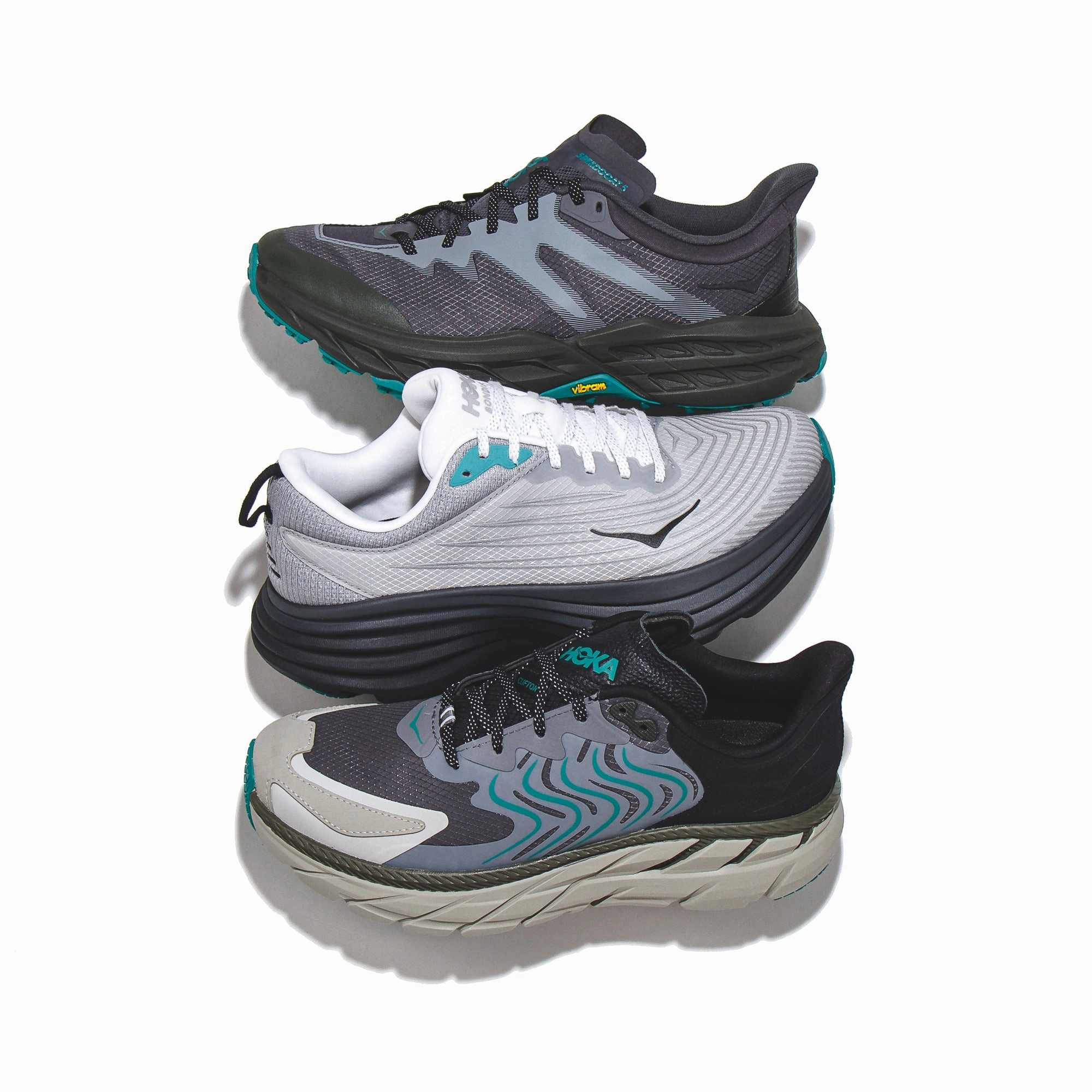 Hoka One One Men Clifton LS TS Castlerock Barley 1150920-CKB Best Shoes For Gym