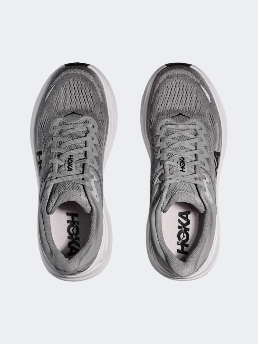 Hoka Bondi 9 Men Running Shoes Galactic Grey/Stellar Second Hand Shoes