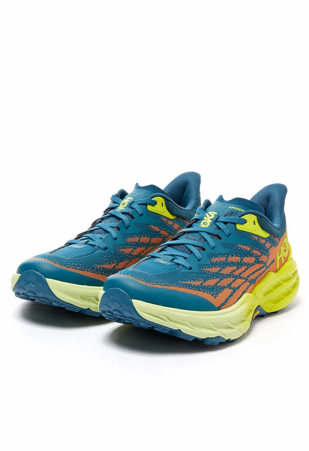 Best Shoes For Hoka Speedgoat 5 Men's Trail Shoes - Blue Coral / Evening Primrose