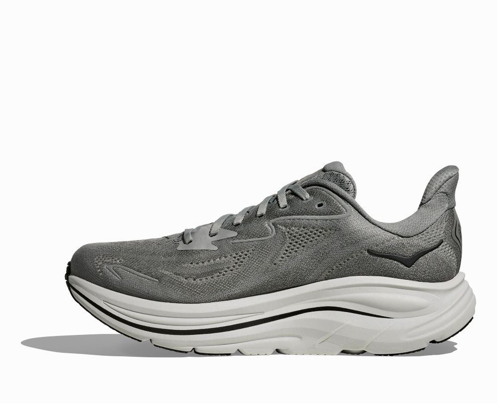 Shoes Anti Slip 'HOKA' Men's Clifton 10 - Galactic Grey / Asteroid (Wide)