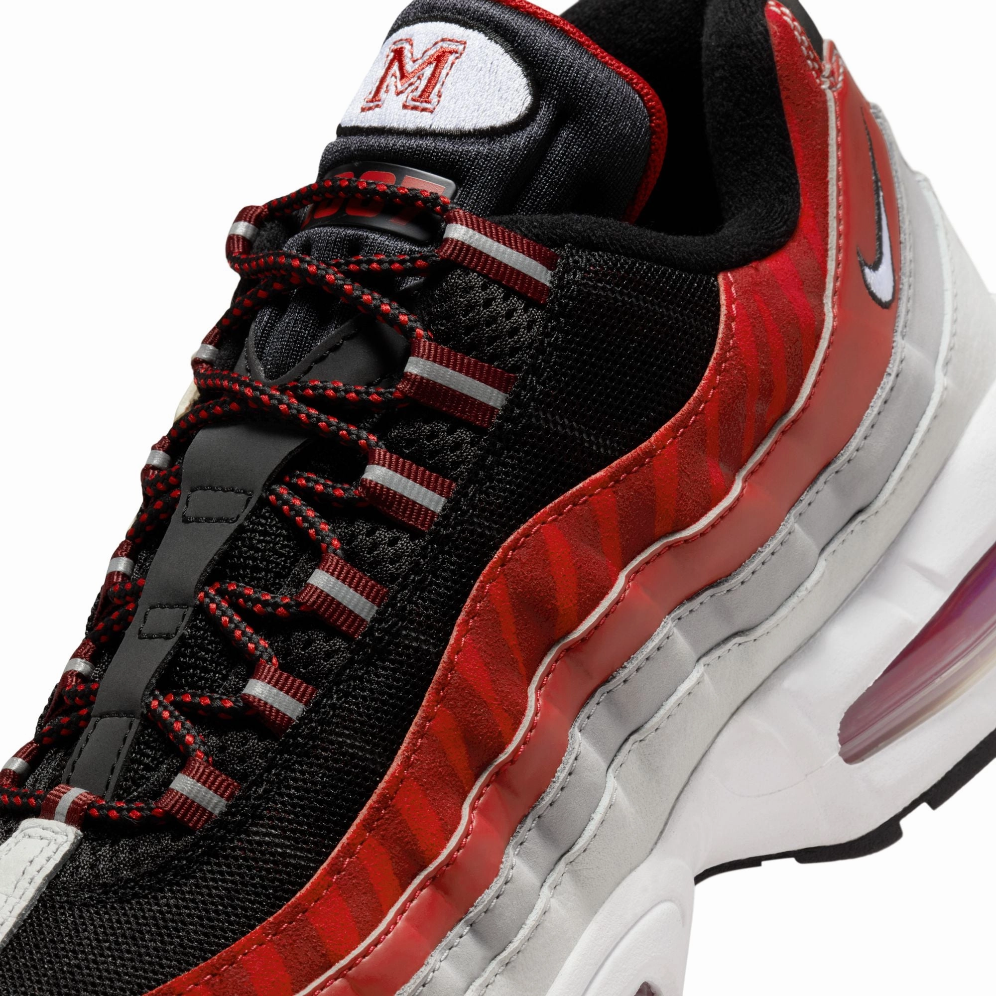Nike Morehouse Air Max 95 "Big Bubble" Men's Nike College Shoes Black/white-dark Team Red-varsity Red II7276-001 Trail Running Shoe Asics