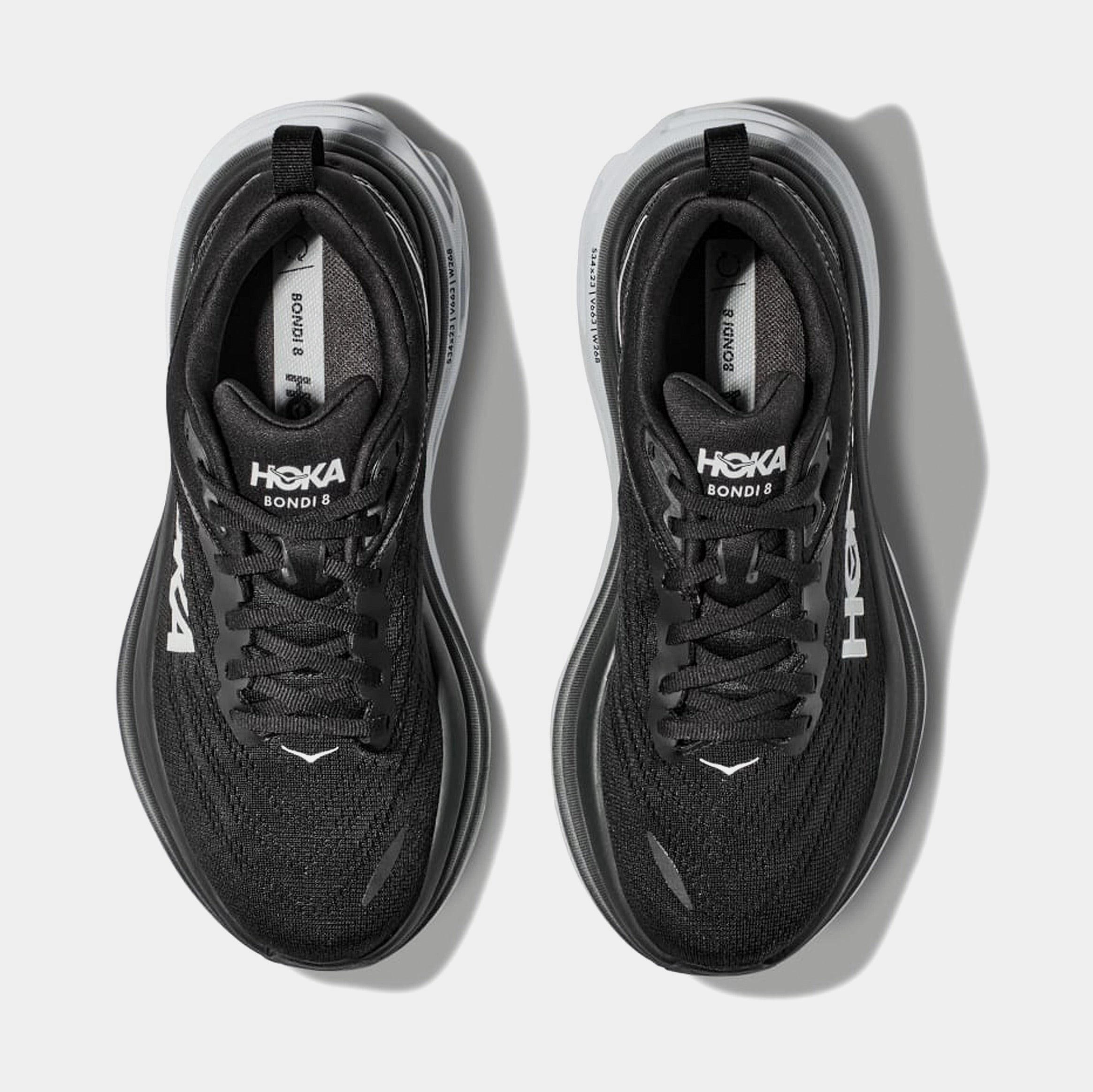 Bondi 8 Black White Mens Running Shoes (Black/White) Doral