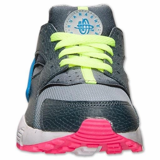 Asics Shoes Review Nike Air Huarache Junior 'Dark Magnet Grey-Volt-Cobalt Blue'