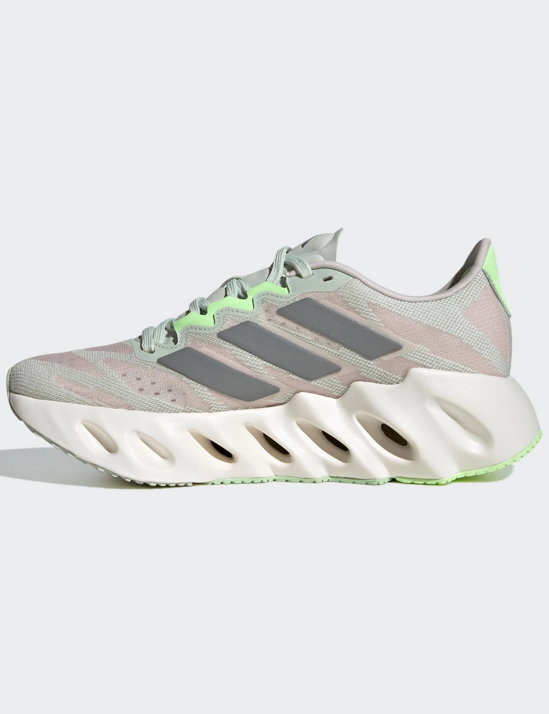 Switch FWD Running Shoes - Linen Green/Silver Metallic/Putty Mauve Adidas Summervent Spikeless Golf Shoes