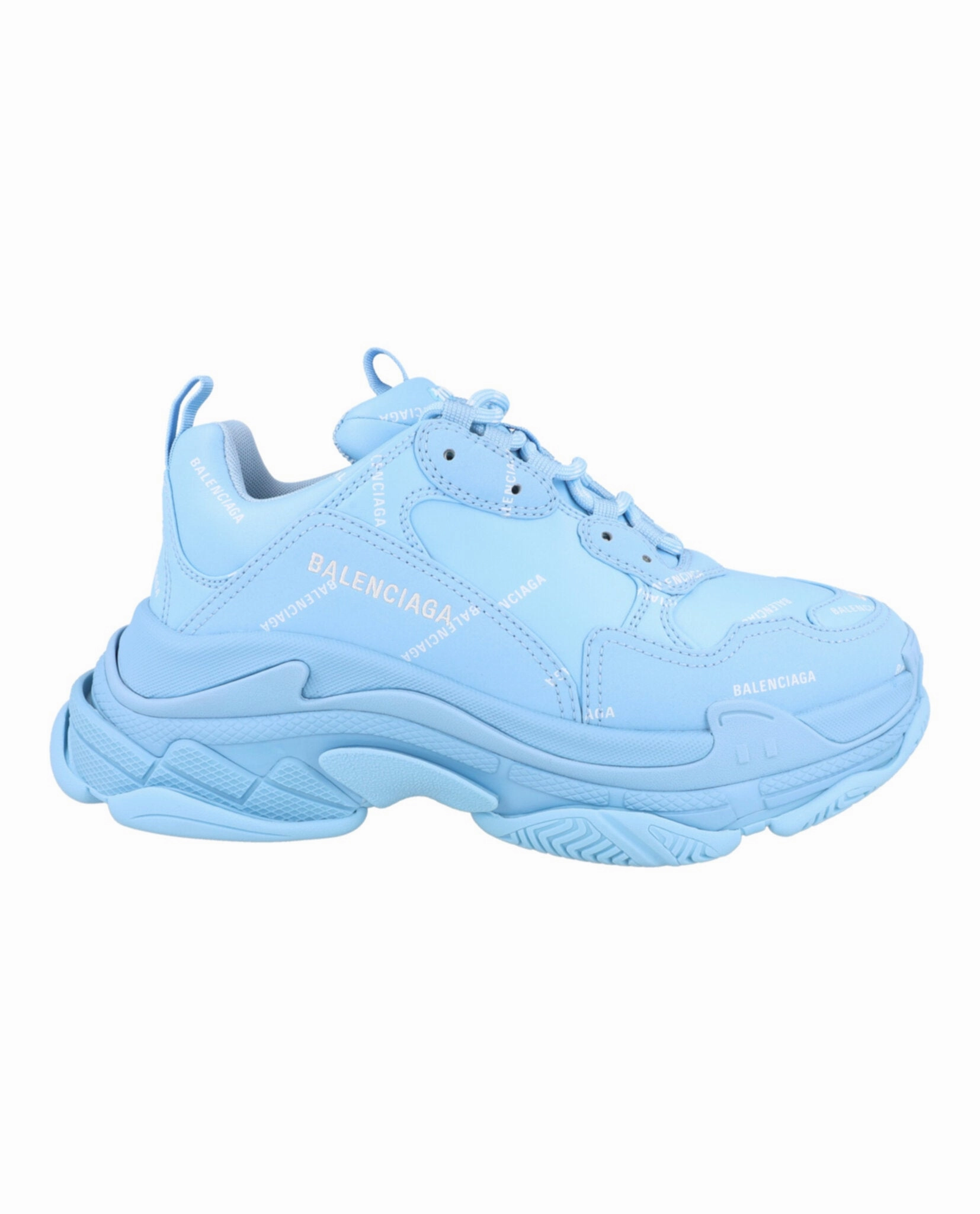 Balenciaga Triple S Allover Logo Sneaker Mens 536737-W2FA1-4090 Asics Lifestyle Sneakers