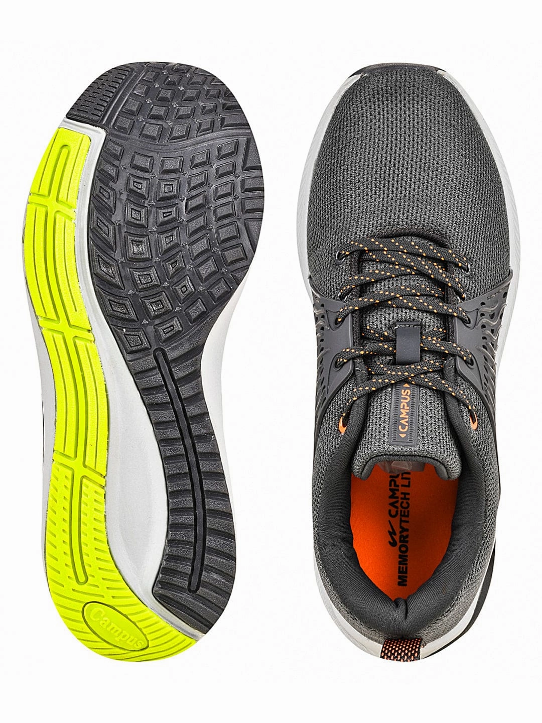 INTENSE PRO Grey Men's Running Shoes Best Trail.running Shoes