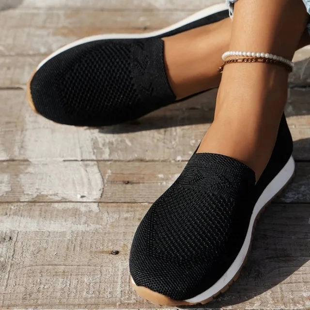 Ivyshape | Airy Knitted Slippers Nature Slippers Duck