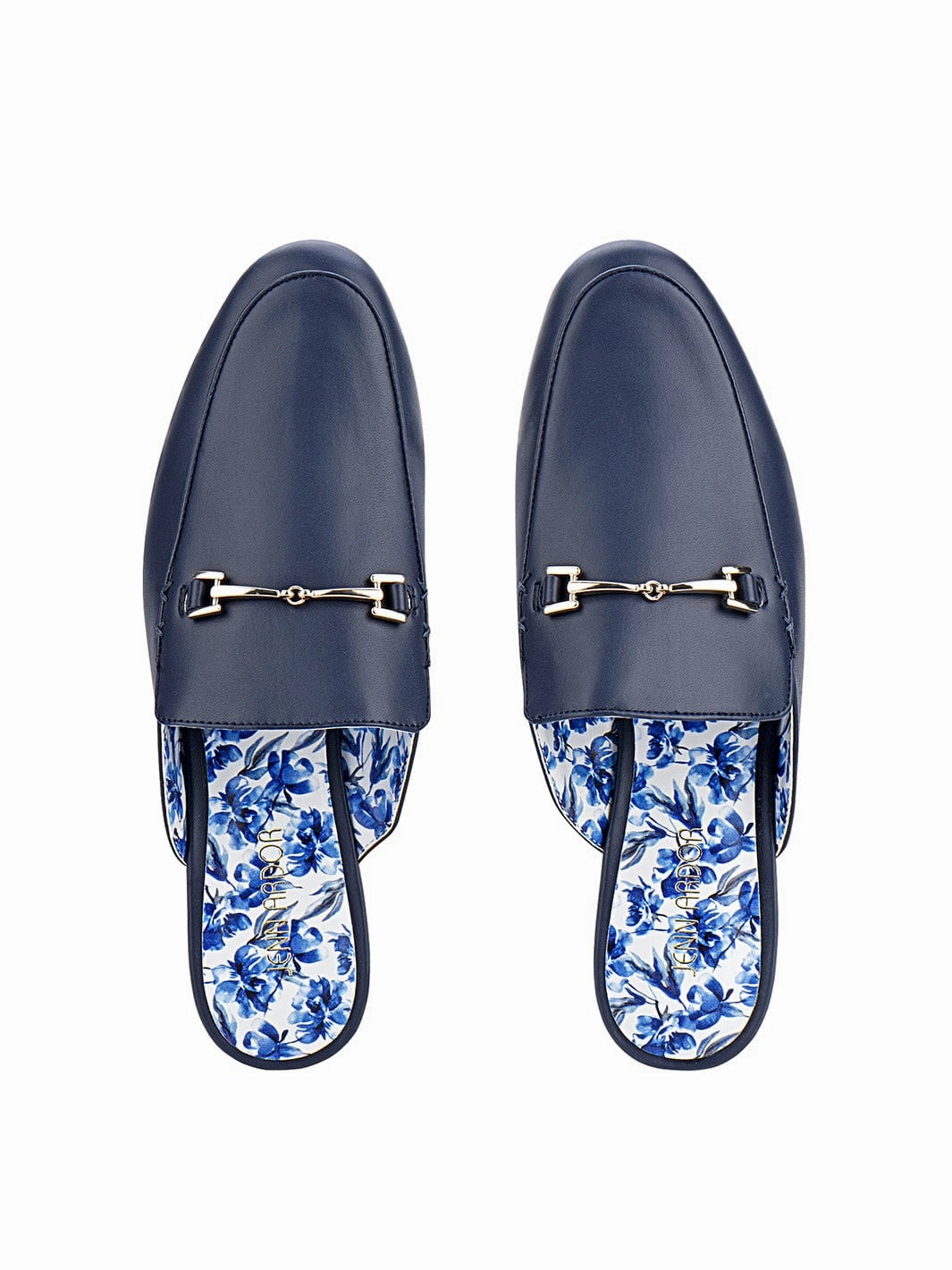 Thin Slippers JENN ARDOR Women Smooth Artificial Leather Flat Mules