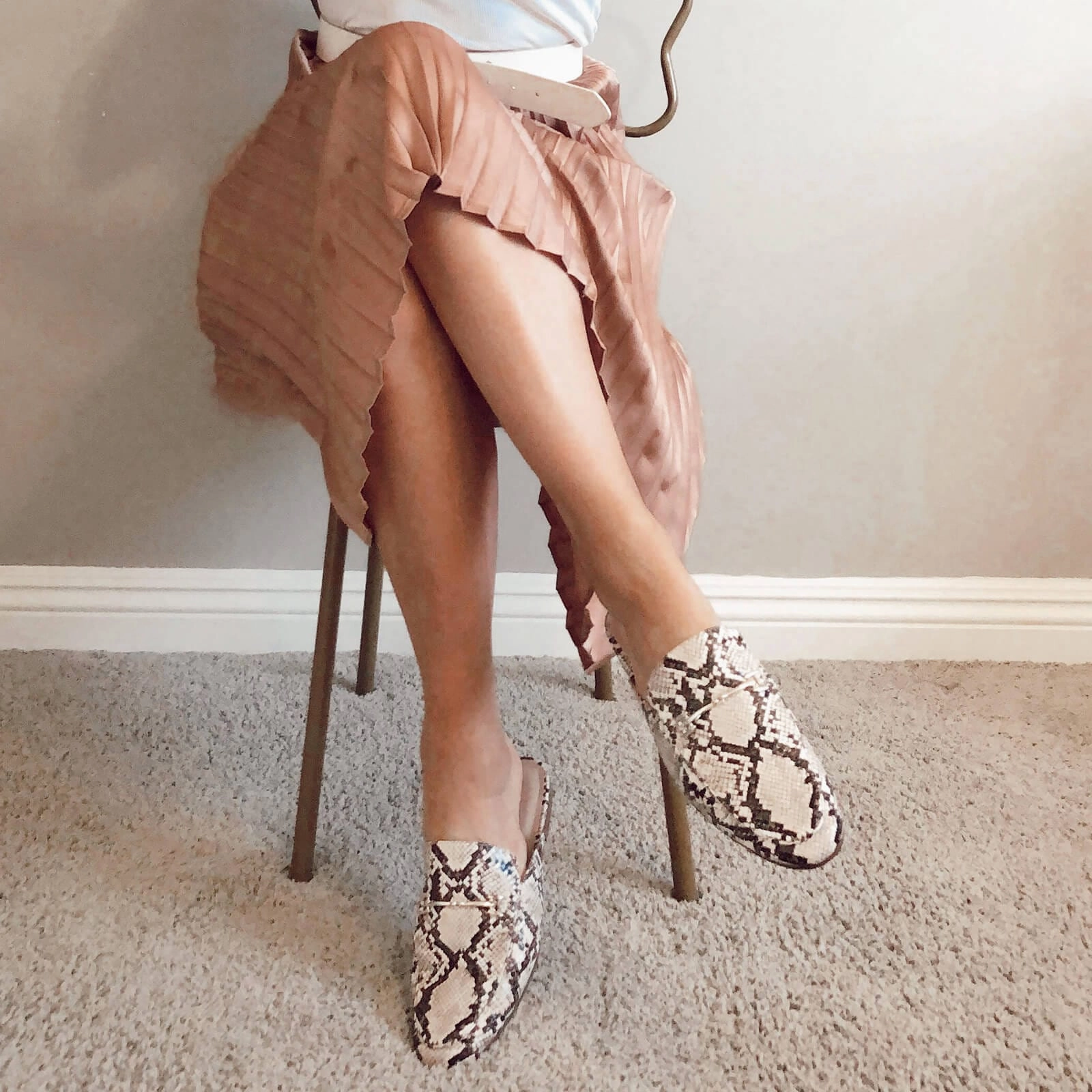 Brand Name Slippers JENN ARDOR Women Smooth Artificial Leather Flat Mules