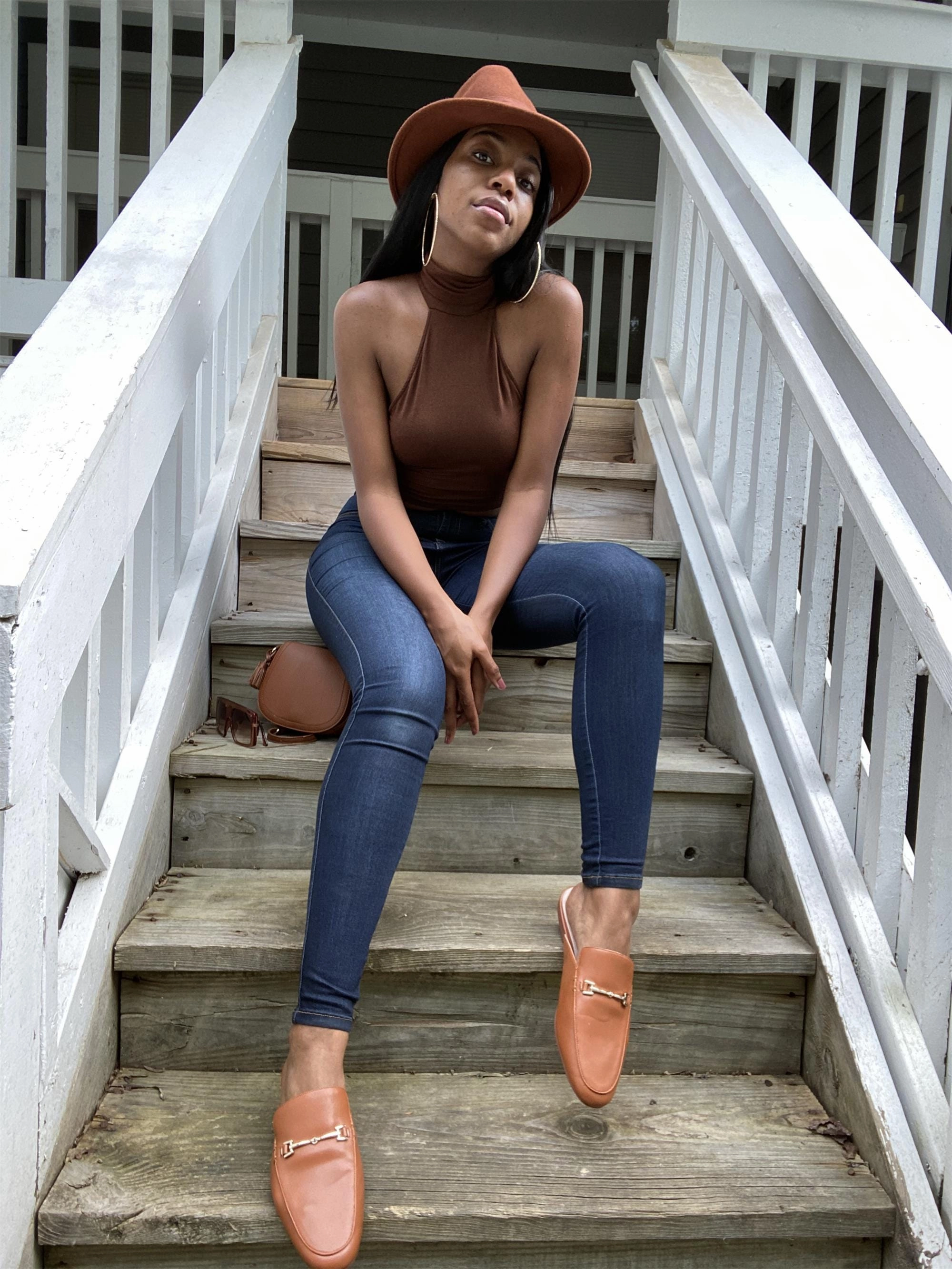 JENN ARDOR Women Smooth Artificial Leather Flat Mules Slippers Tagalog