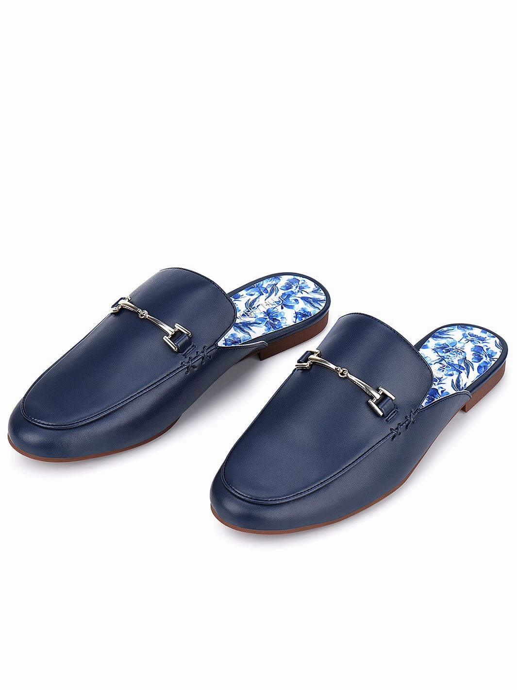 JENN ARDOR Women Smooth Artificial Leather Flat Mules Hippopotamus Slippers