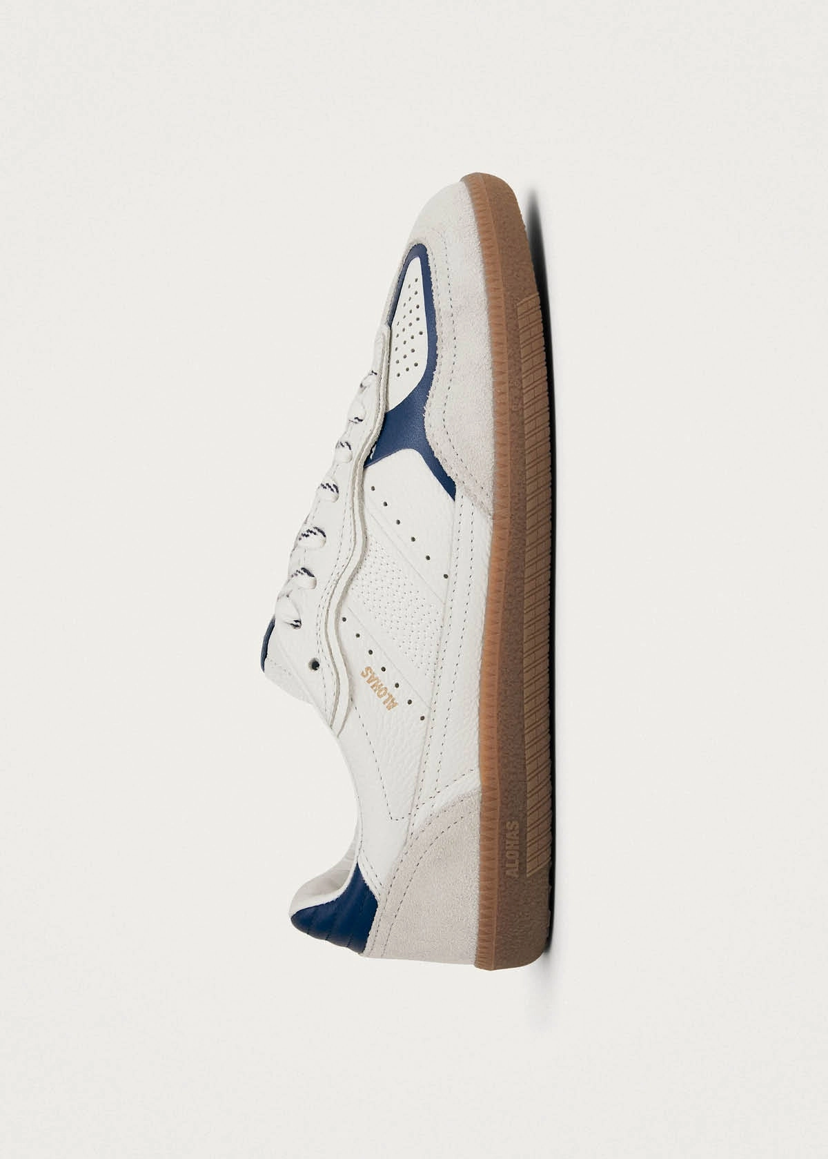 Tb.490 Rife Grain White Navy Leather Sneakers Evening Shoes Flats