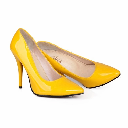 Block Heel Knee High Boots Leather Fashion High Heels Pumps Woman Shoes Green Nude Red Blue Women's Heeled Shoes Party Office Wedding Shoes Ladies Large Size 44 47