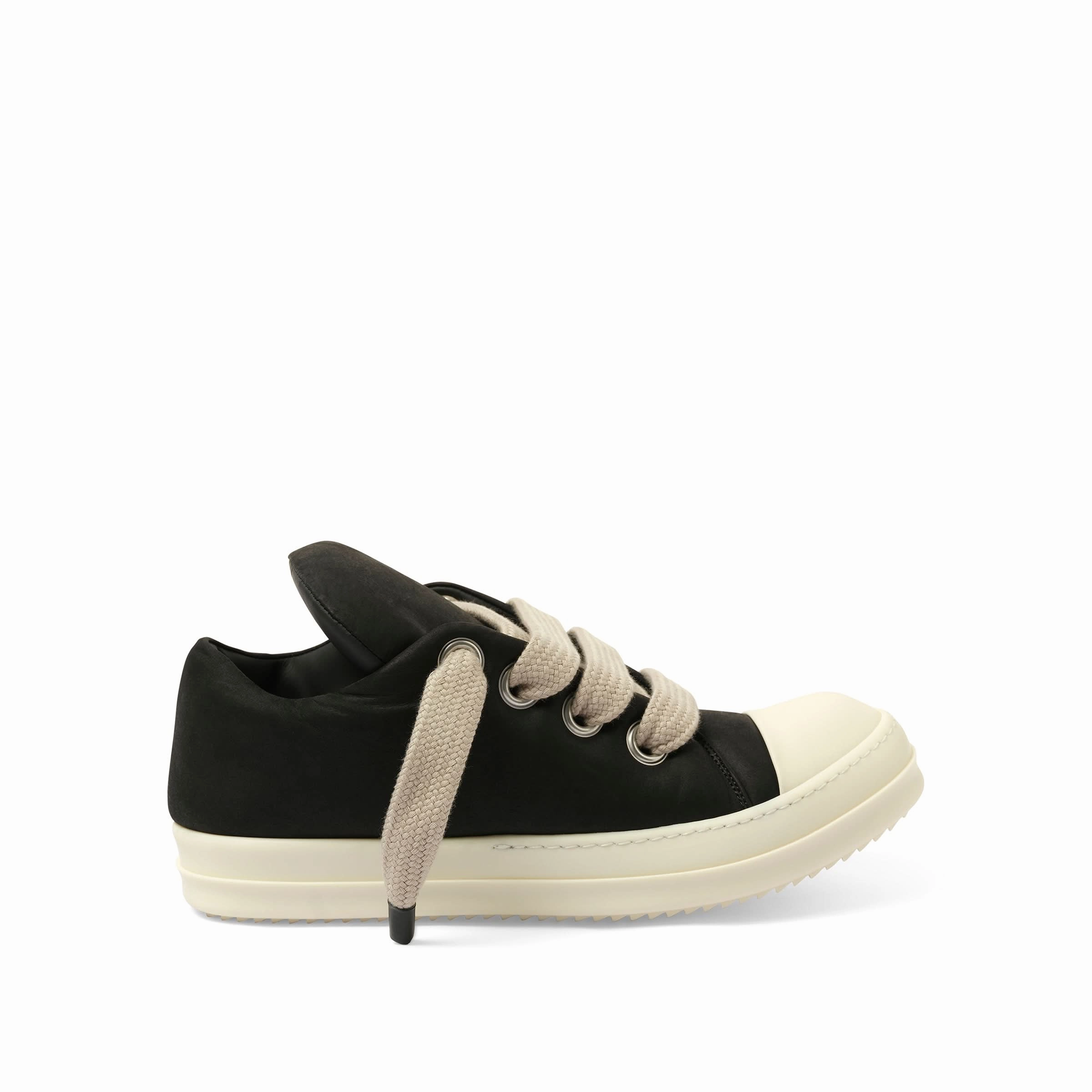 Sneakers Heel Jumbo Laced Padded Low Sneaks in Black/Milk