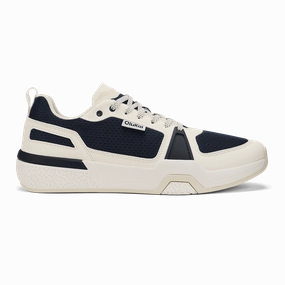 OluKai Men's Anau Pickleball Shoes- Mood Indigo/Bright White Bride Sneakers